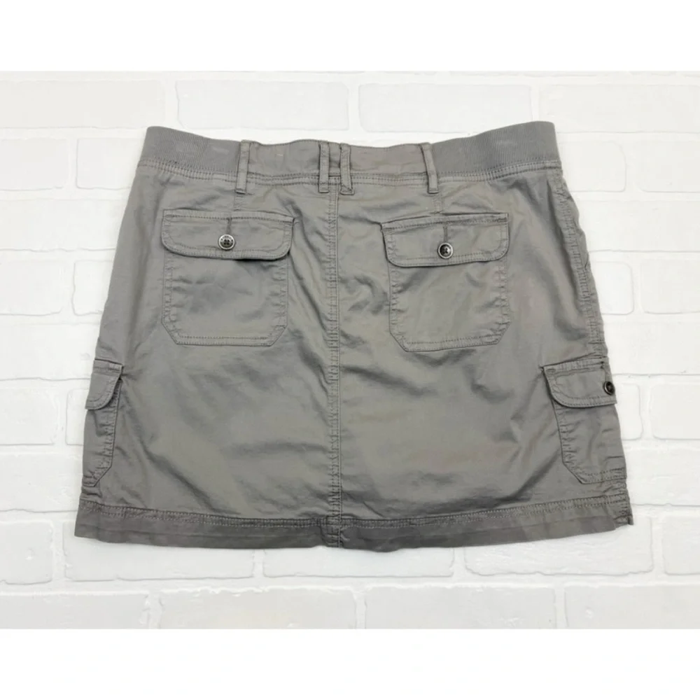 Sonoma Gray Cotton Cargo Skort With Pockets Size 14 - Picture 3 of 5
